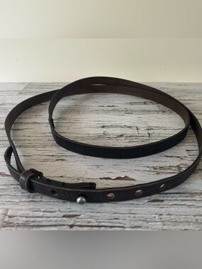 CLUB MONACO Double Wrap Leather Belt